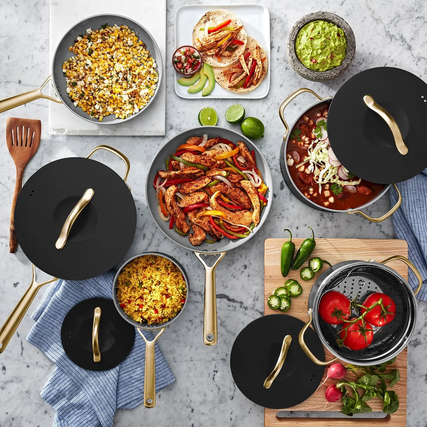 Member's Mark 11-Piece Modern Ceramic Cookware Set - Bellso