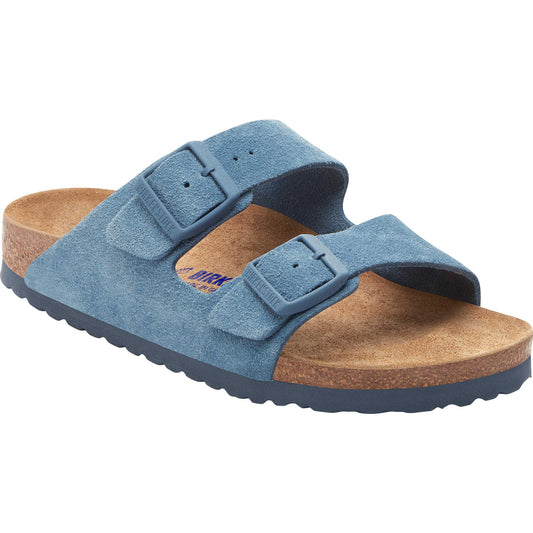 Birkenstock Women's Arizona Soft Footbed Sandals, 5/5.5 US (36 EU), Blue - Bellso