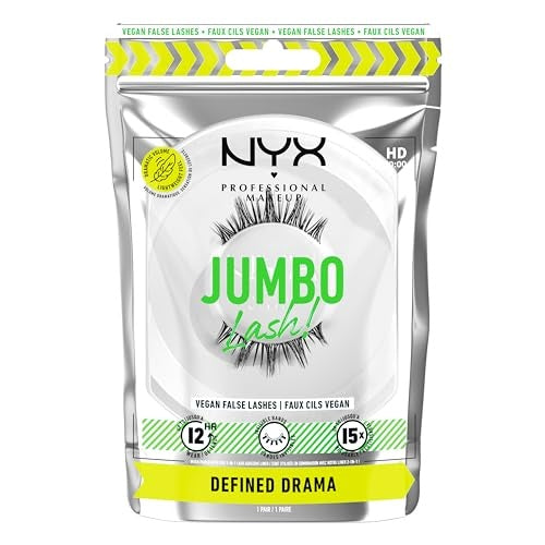 NYX Professional Makeup Jumbo Lash! False Eyelashes Type 08 Defined Drama 1 Pair - Bellso