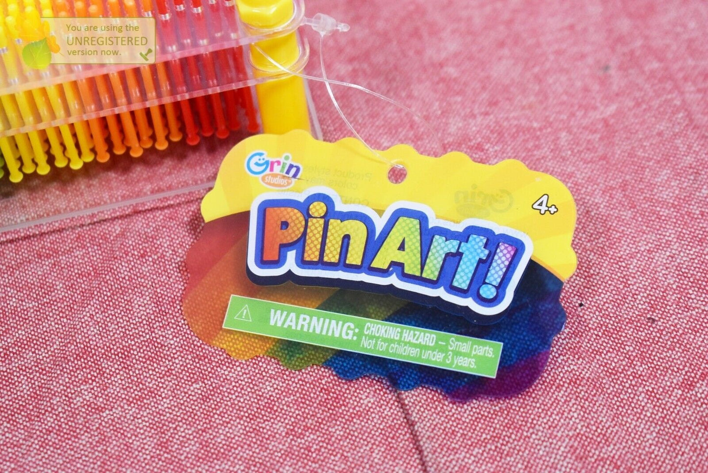 Grin Studios Clear Frame Rainbow Pin Art - Bellso