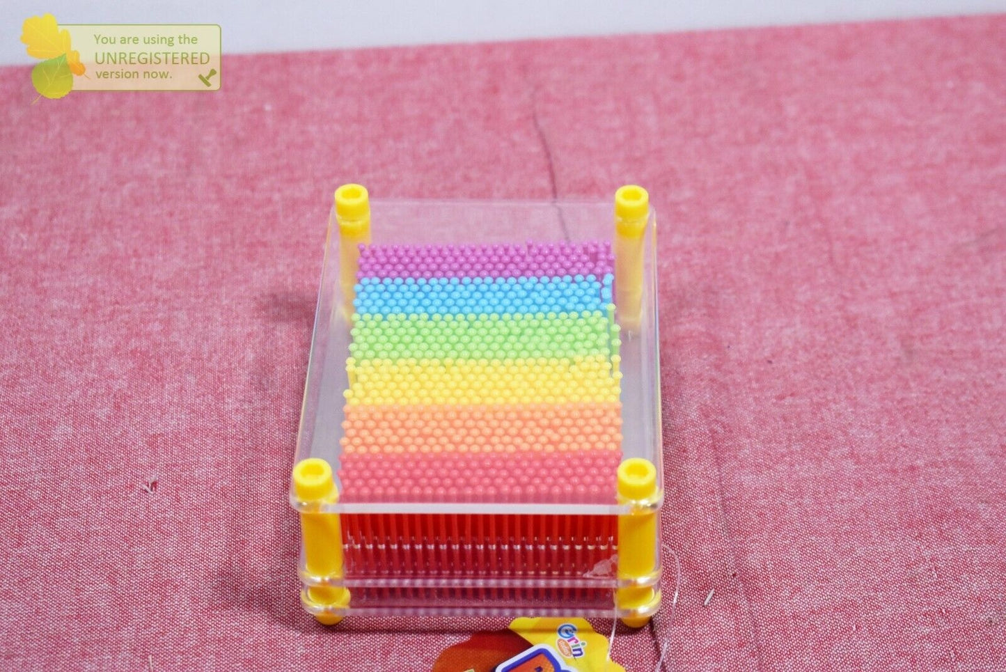 Grin Studios Clear Frame Rainbow Pin Art - Bellso