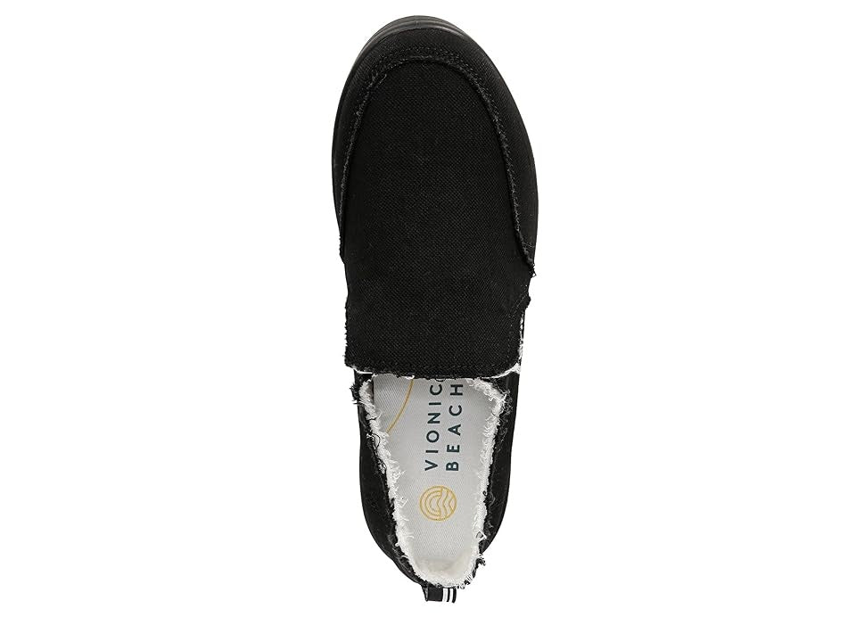 VIONIC Beach Malibu Slip-Ons Women's Flat Shoes Black Denim : 8 M, Canvas - Bellso