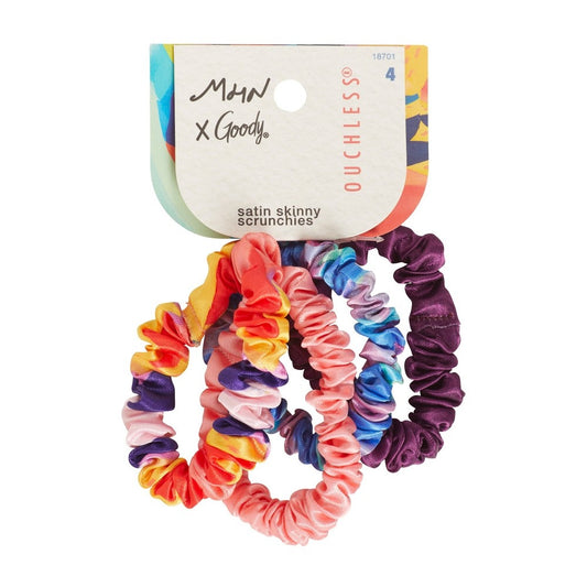 Goody X Morgan Harper Nichols Thin Satin Hair Scrunchies - 4ct - Bellso