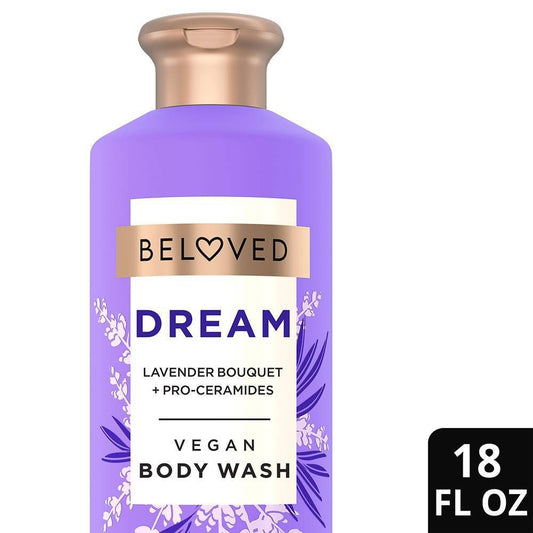 Beloved Dream Vegan Body Wash with Lavender Bouquet & Pro-Ceramides - 18 Fl Oz - Bellso