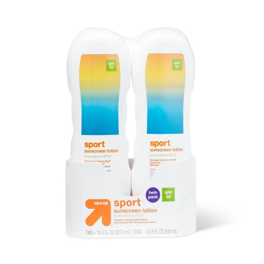 Sport Sunscreen Lotion - SPF50 - 20.8 Fl Oz/2pk - up & up™ - Bellso
