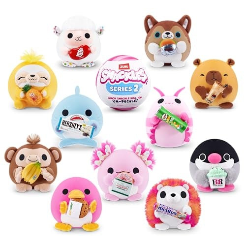 Snackles Series 2 Small Plush Toy - Multi Color - Bellso