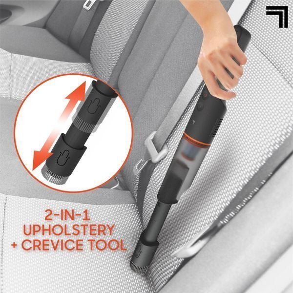 Sharper Image Lightweight Handheld Vacuum with 2-in-1 Upholstery & Crevice Tool, Cordless Black