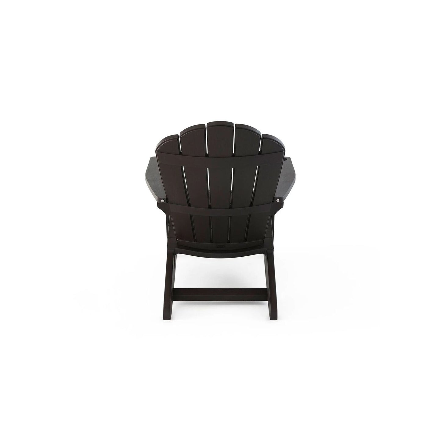 Keter Everest Adirondack Chair with Integrated Cupholder, Brown - Durable - Bellso