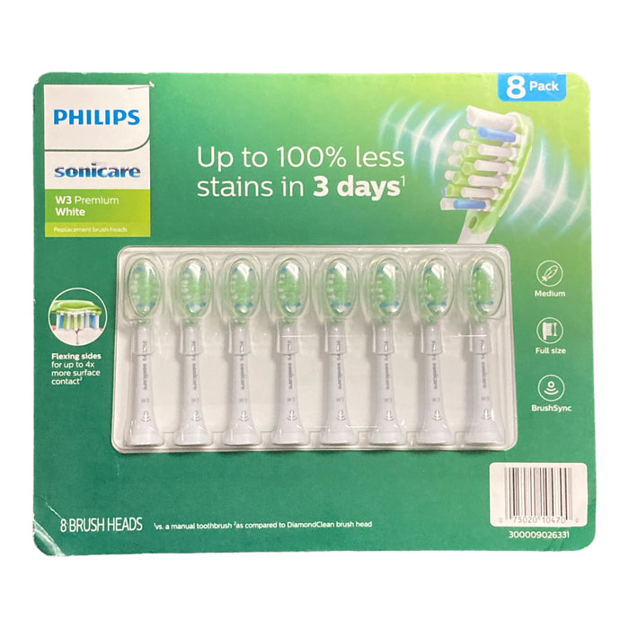 Sonicare Philips W3 Premium White Replacement Brush Heads