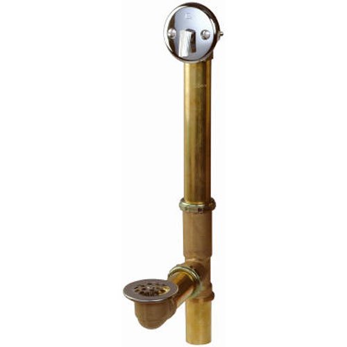 Keeney 1-1/2 in. D Chrome Brass Triplever Bath Drain