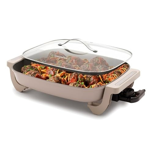 GreenPan 7-qt. Advanced Electric Skillet, Clay