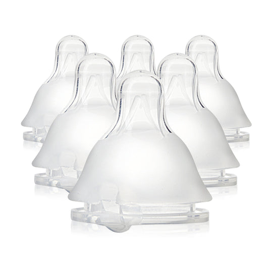 Evenflo 6pk Balance Standard-Neck Anti-Colic Baby Bottle Nipple - Medium Flow - Bellso