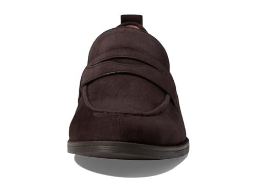 Cole Haan Stassi Penny Loafer Women's Shoes Dark Choco Suede : 7.5 B - Medium, Leather - Bellso