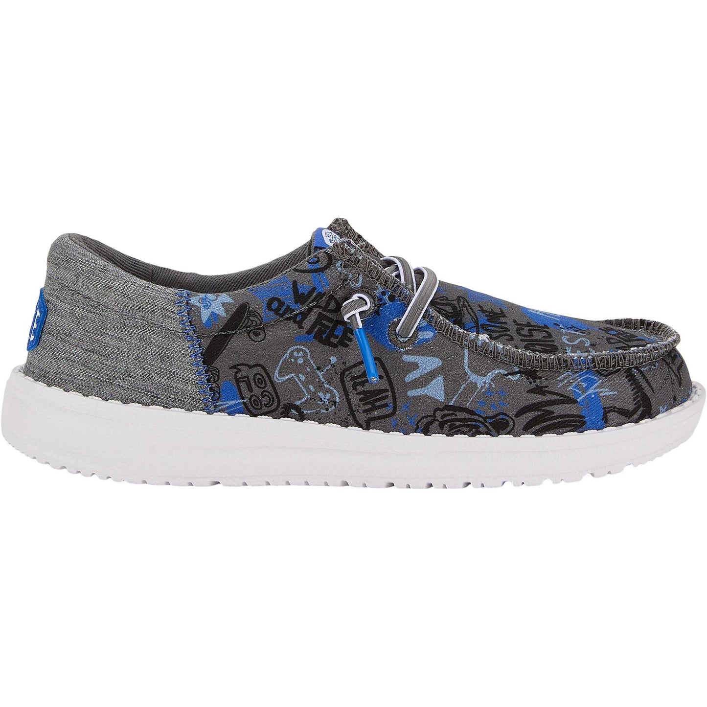 Hey Dude Boys' Wally Funk Y Graffiti Casual Shoes Size J5 - Bellso