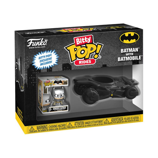 Funko Bitty POP Ride: DC Batman Armored Batman with Batmobile Vinyl Figure Set