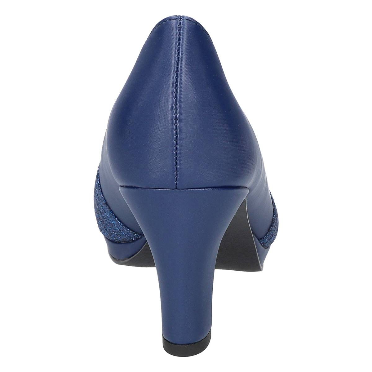 Easy Street Women's Lavish Platform Pumps - Navy Size 9-1/2 M - Bellso