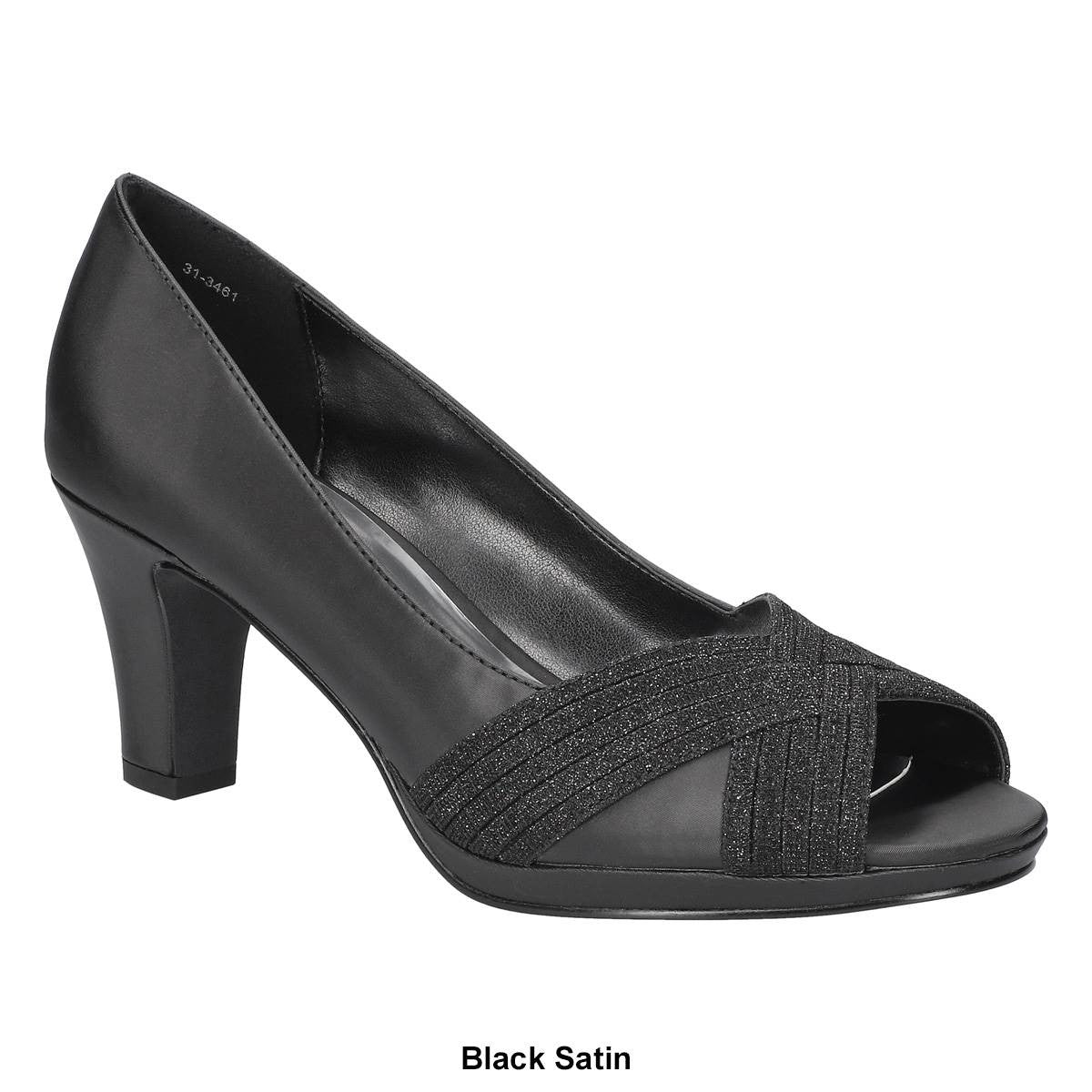 Easy Street Women's Lavish Platform Pumps - Navy Size 9-1/2 M - Bellso