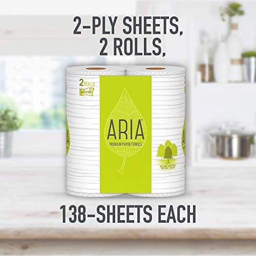 Aria, Earth Friendly Paper Towels, 2-Count - Bellso