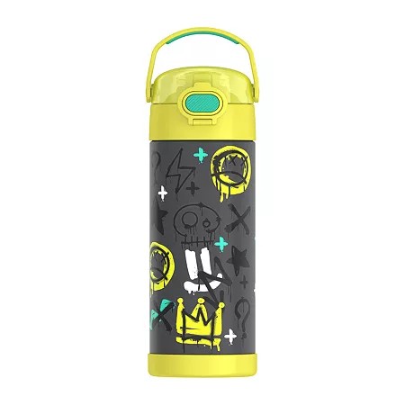 Thermos Funtainer 16 Oz. Water Bottle with Locking Lid - Graffiti Boy - Bellso