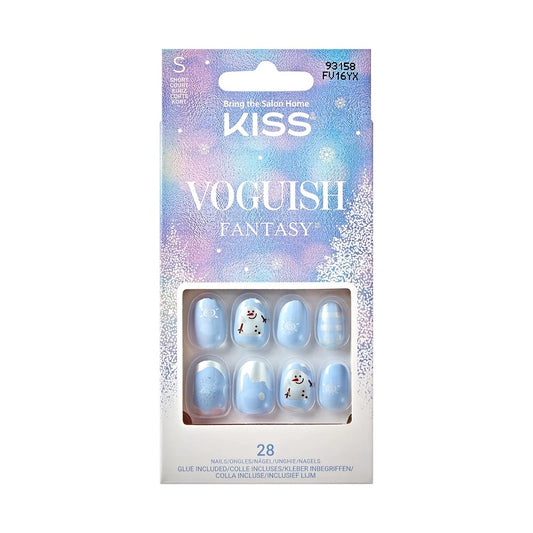 KISS Voguish Fantasy Holiday Nails - Snowman Nose - Bellso