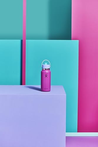 Hydro Flask 32oz Wide Mouth Flex Straw Water Bottle Holiday Punch: BPA-Free, Vacuum-Insulated, Leakproof, Dishwasher-Safe - Bellso
