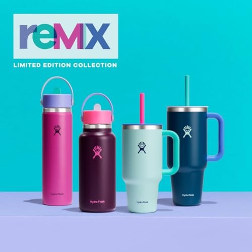 Hydro Flask 32oz Wide Mouth Flex Straw Water Bottle Holiday Punch: BPA-Free, Vacuum-Insulated, Leakproof, Dishwasher-Safe - Bellso