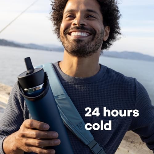 Hydro Flask 32oz Wide Mouth Flex Straw Water Bottle Holiday Punch: BPA-Free, Vacuum-Insulated, Leakproof, Dishwasher-Safe - Bellso
