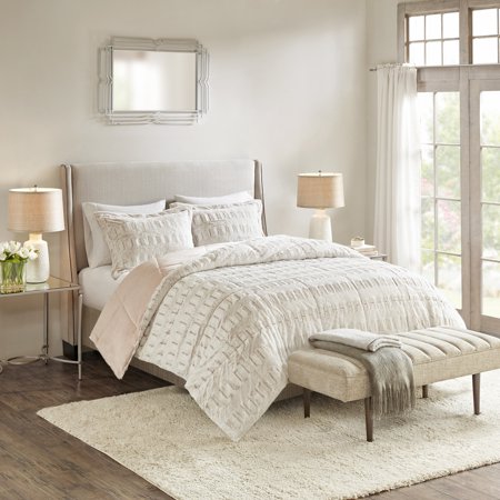 Madison Park Gia Back Print Long Fur Comforter Mini Set Full/Queen - All - Bellso