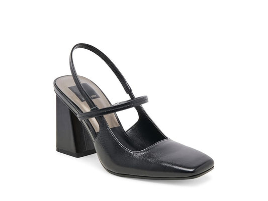 Dolce Vita Soyer High Women's Heels Midnight Crinkle Patent : 8.5 M, Leather/Rubber - Bellso
