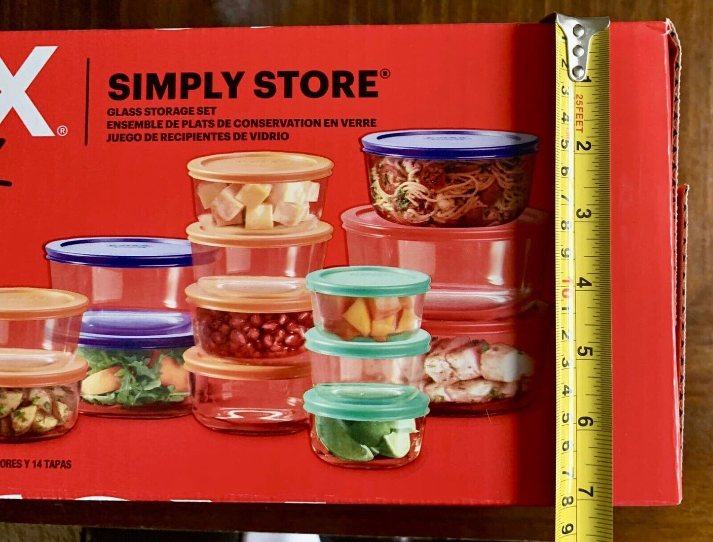 New Pyrex Simply Store Glass Food Storage Containers with Lids, 28-Piece Set - Bellso