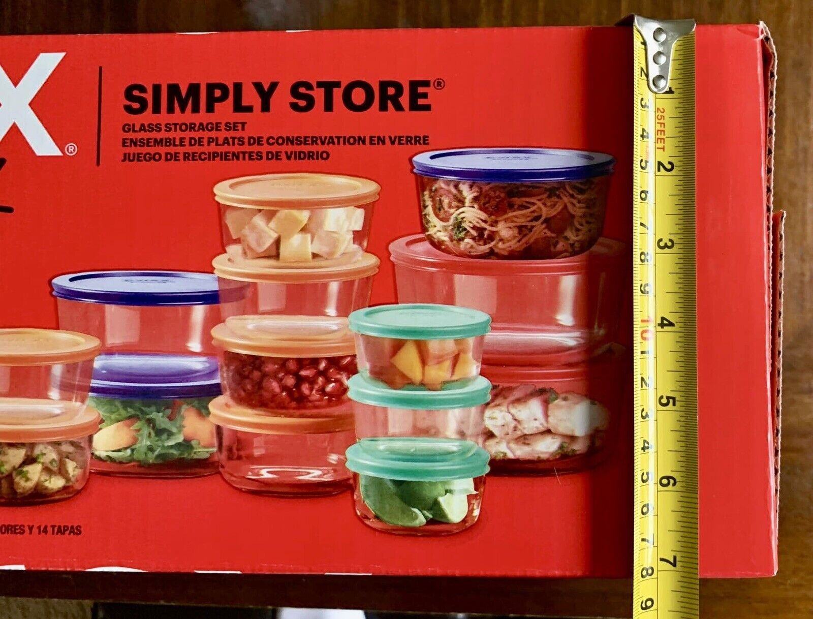 New Pyrex Simply Store Glass Food Storage Containers with Lids, 28-Piece Set - Bellso