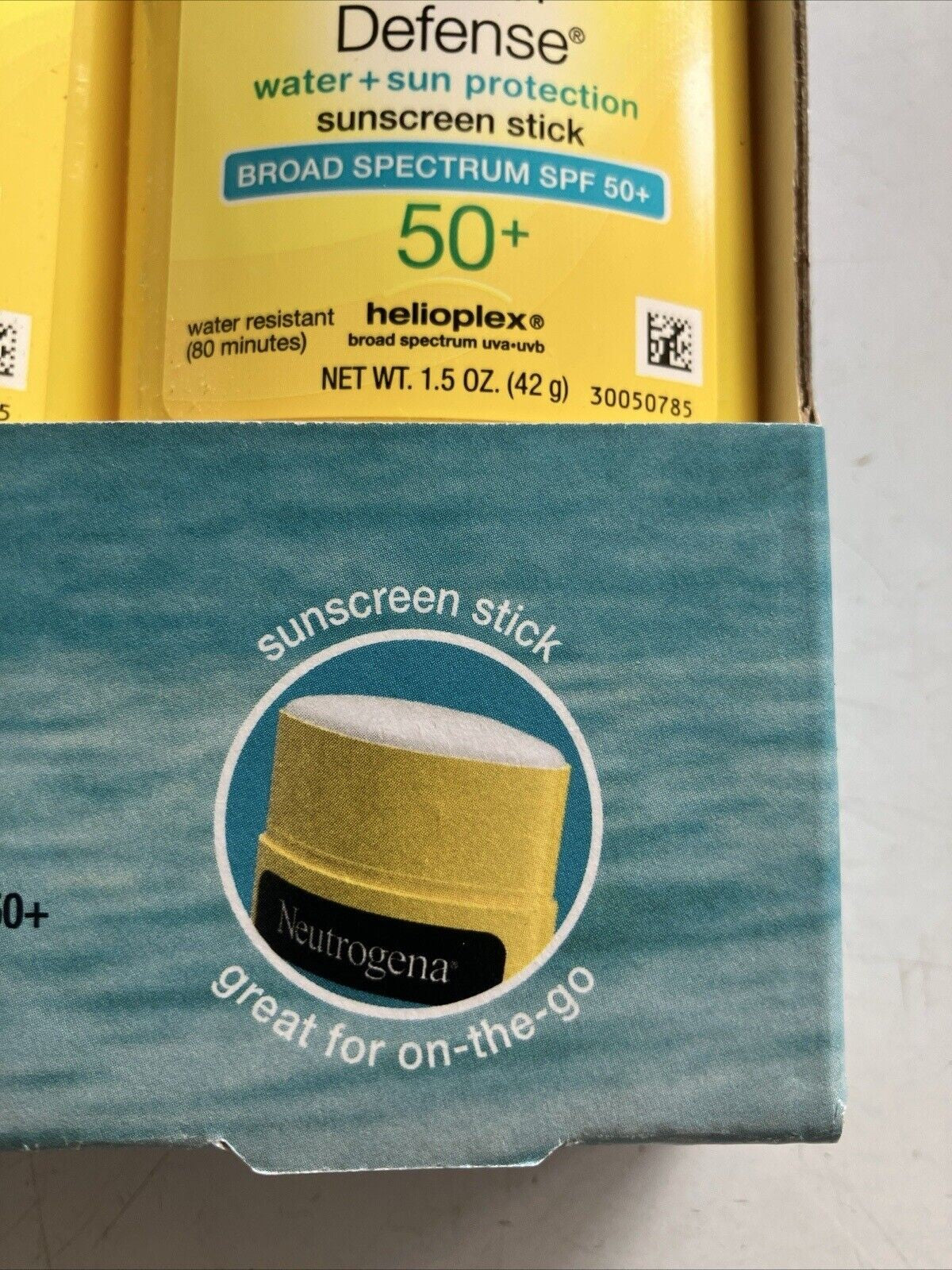Neutrogena Beach Defense Sunscreen Stick 1.5 Oz. SPF50 LOT of 2 EXP:06/27 - Bellso