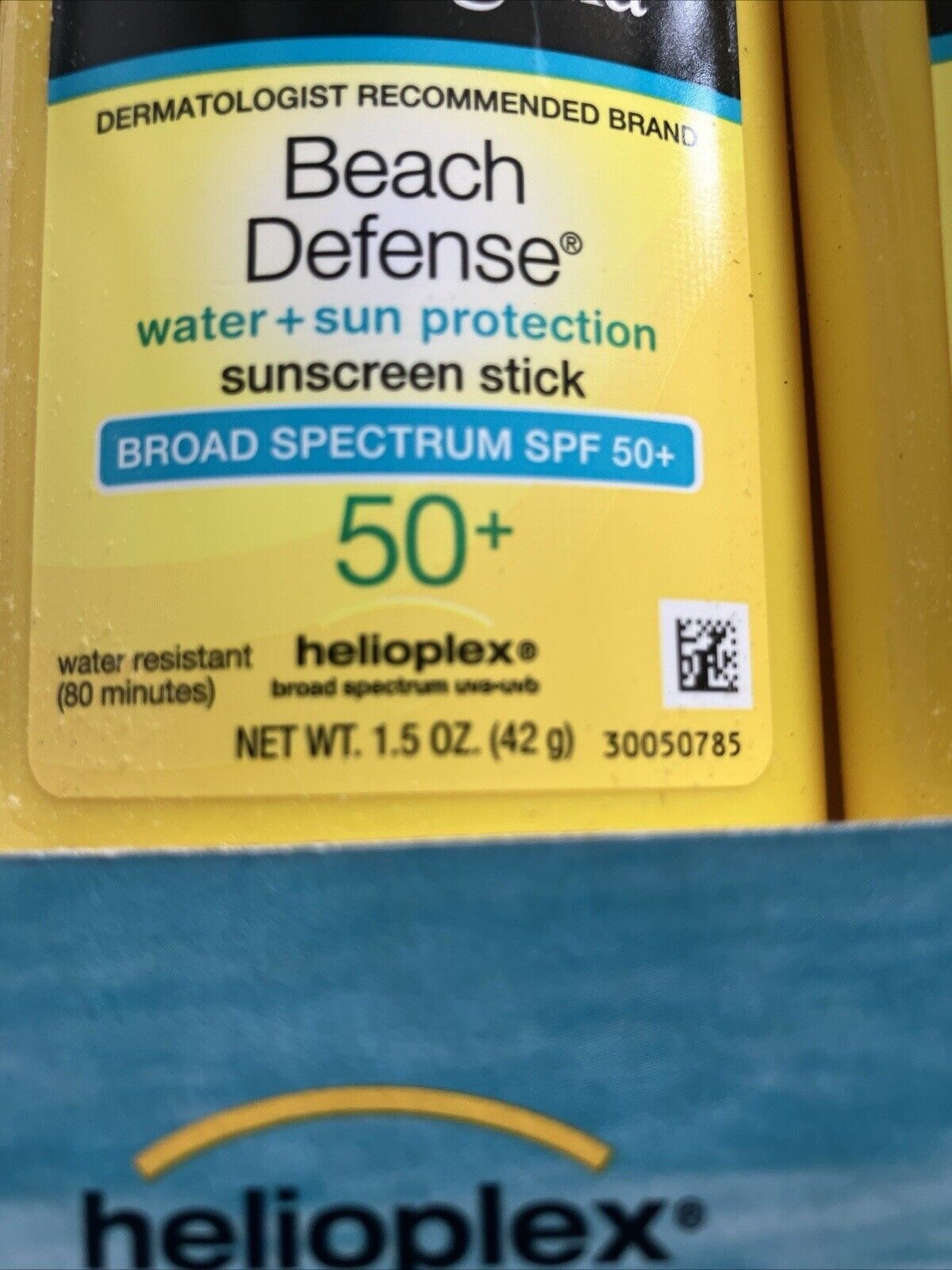 Neutrogena Beach Defense Sunscreen Stick 1.5 Oz. SPF50 LOT of 2 EXP:06/27 - Bellso