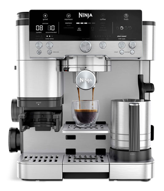 Ninja Luxe Cafe Premier Series Espresso Machine Drip Coffee Maker & Cold Brew Machine in Black/Stainless Steel | ES601C | SharkNinja