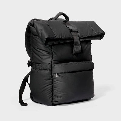 Puffer 16" Backpack Black - Open Story - Bellso