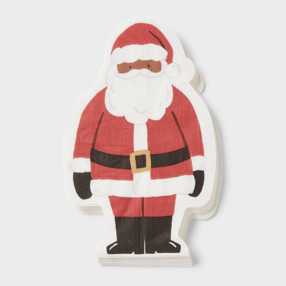 20ct Christmas Santa Shaped Napkins - Spritz™ - Bellso