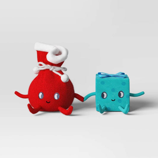 Felt Gift Bag and Gift Box Duo Christmas Figurine - Wondershop™ - Bellso