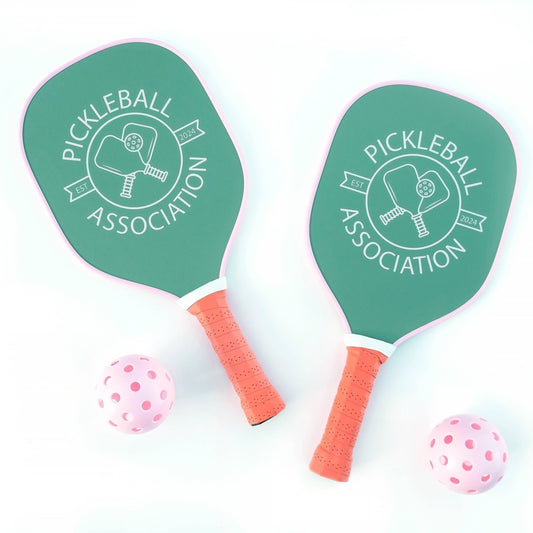 4pc Pickleball Kit: Cessilee Lawn Sports Set, 2 Plywood Paddles & 2 Balls, No Assembly Required, Ages 16+ - Bellso