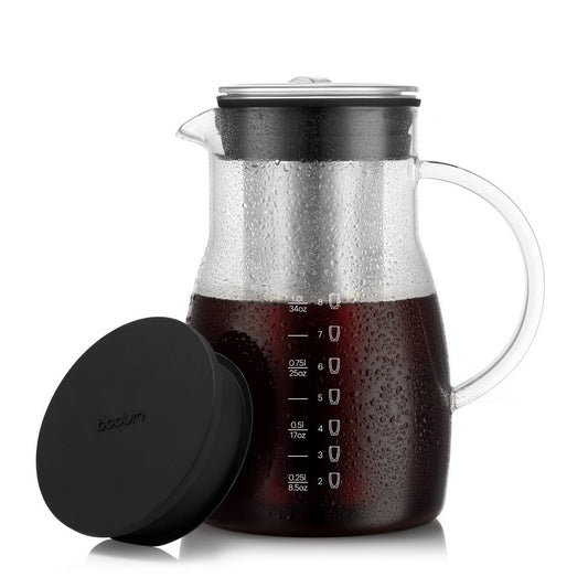 Bodum Melior 8c 34oz Cold Brew and Ice Tea Maker: Cold Brew Coffee Maker, BPA-Free, Dishwasher-Safe, Reusable Filter - Bellso