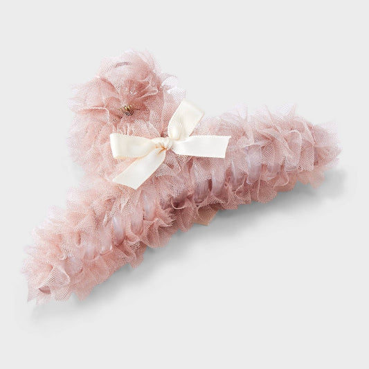 Organza with Satin Bow Hair Claw Clip - Wild Fable™ Pink - Bellso