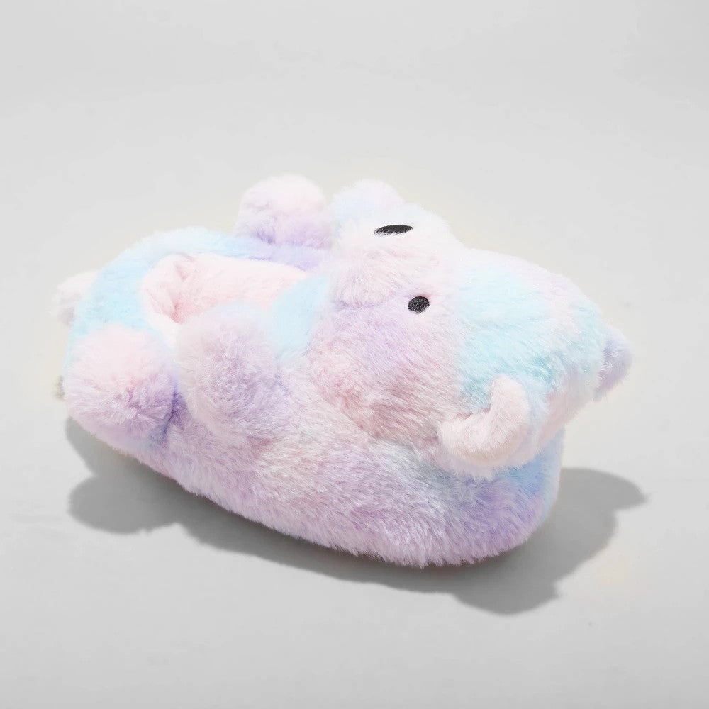 Girls' Bears Print Loafer Slippers - Cat & Jack Purple 4-5 - Bellso