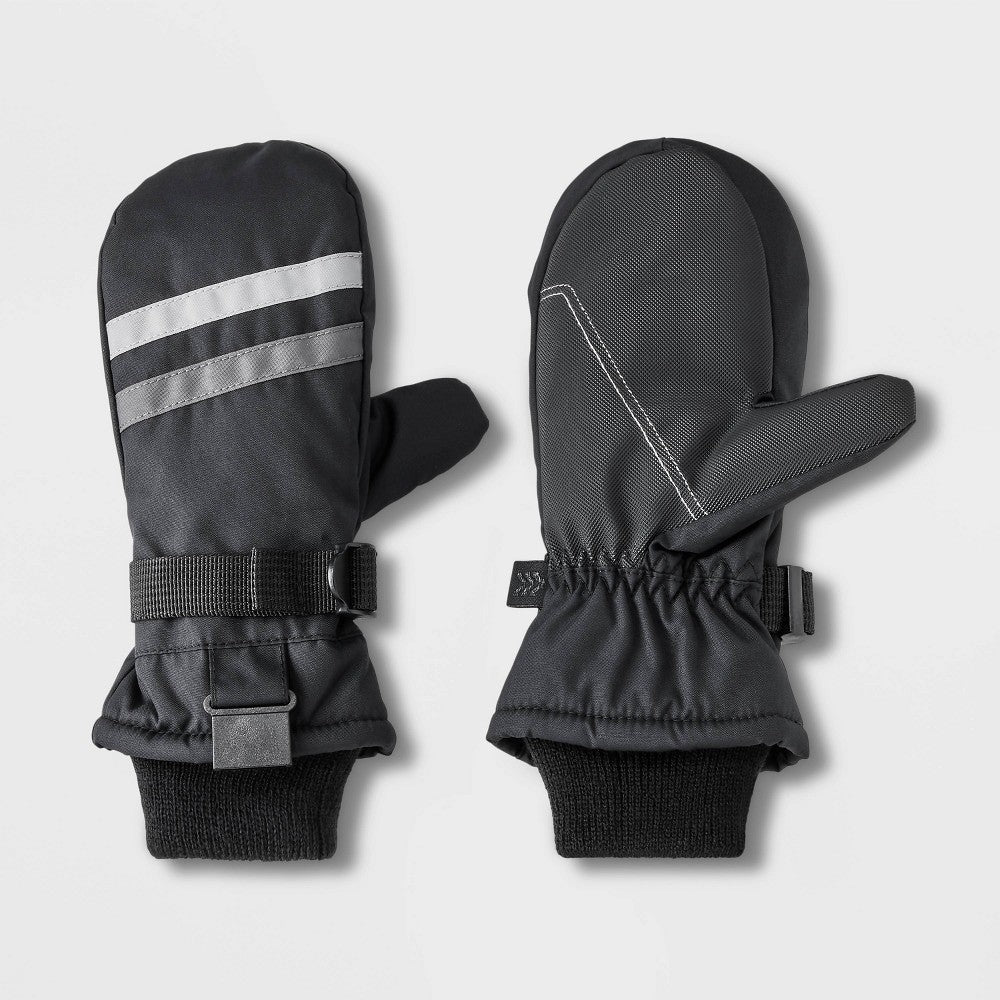 Kids' Ski Mitten - All in Motion™ Black/Gray 4-7 - Bellso