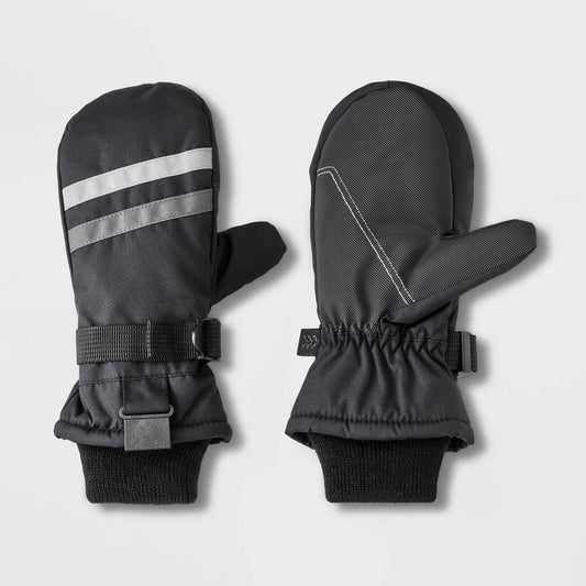 Kids' Ski Mitten - All in Motion™ Black/Gray 4-7 - Bellso