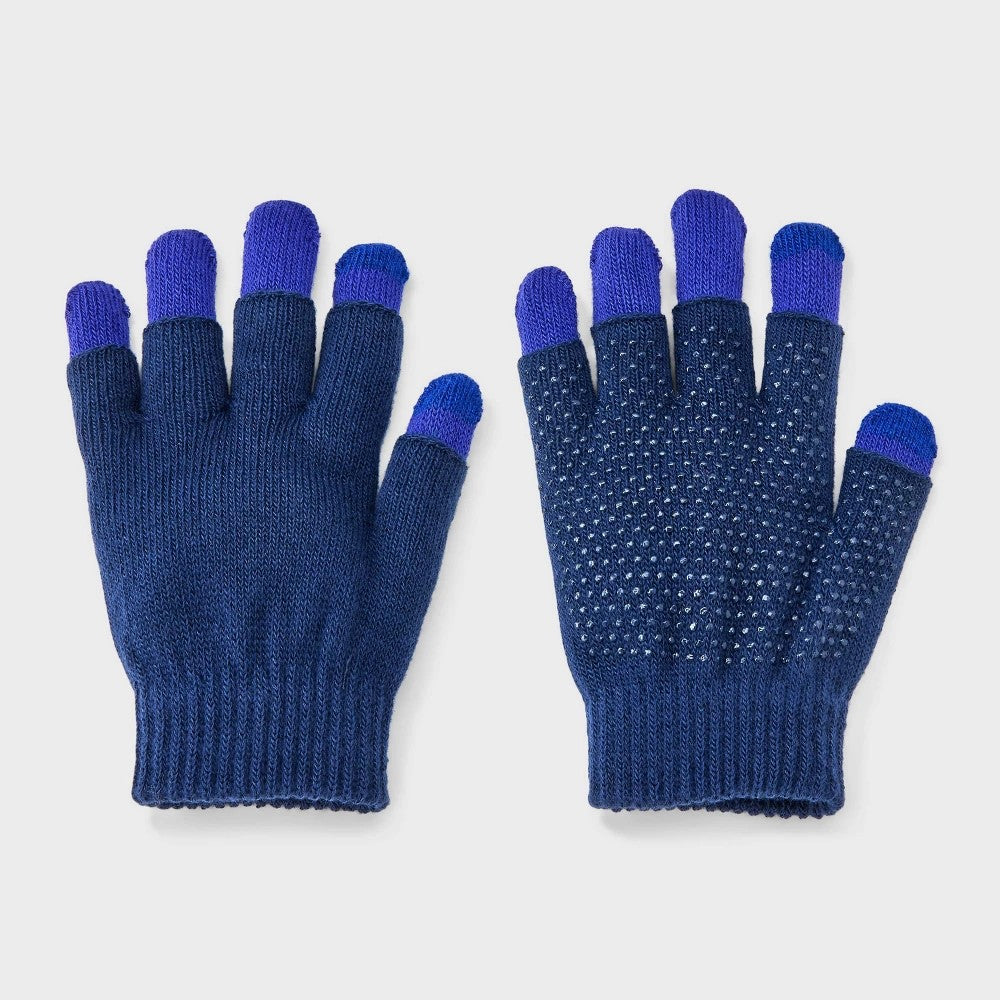 Kids' 3-in-1 Value Mitten - Cat & Jack™ Navy Blue/Purple - Bellso