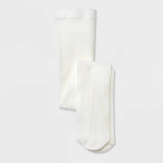 Toddler Girls' Sweater Tights - Cat & Jack™ Off-White 2T-3T - Bellso