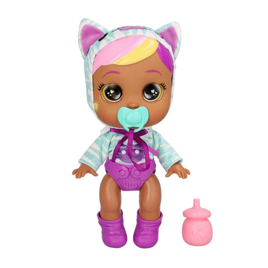 Cry Babies Day Care Blake 12" Baby Doll W/ Light up Eyes and Cat Themed Outfit - Bellso