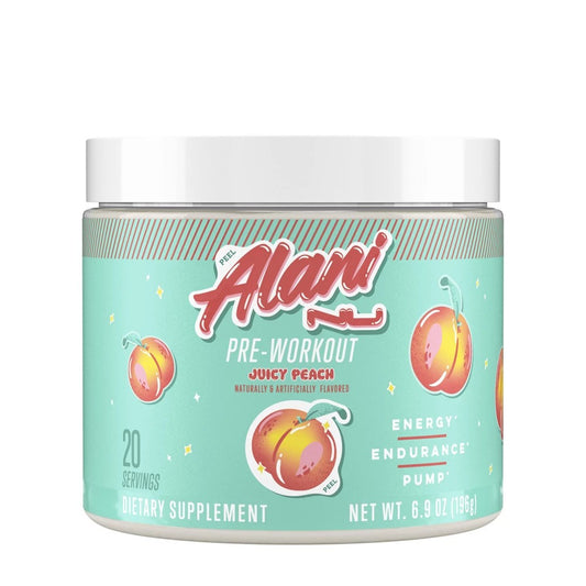 Alani Nutrition Pre-Workout Energy Supplement Powder - Juicy Peach - 6.9oz - Bellso