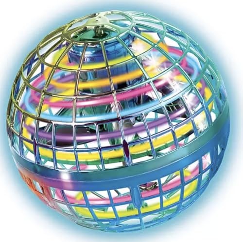 Wonder Sphere Magic Hover Ball Rainbow Edition with LED Lights - Bellso