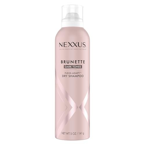 Nexxus Brunette Dry Shampoo for Dark Tones 72 Hour Freshness No Dull Residue with FLEXXADAPT Technology 5 Fl Oz