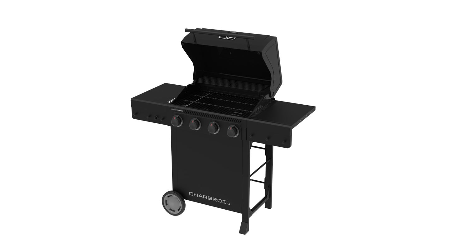 Performance Series™ 4 Burner Gas Grill Cart Black - Bellso